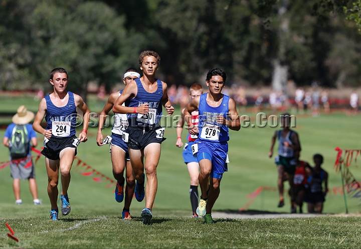 2014StanfordD1Boys-052.JPG - D1 boys race at the Stanford Invitational, September 27, Stanford Golf Course, Stanford, California.